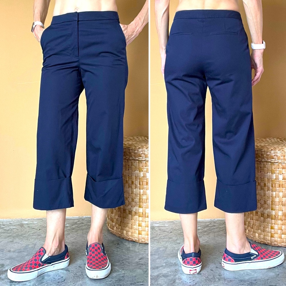 Boden Navy boat pants, wide cuffs sz 2P